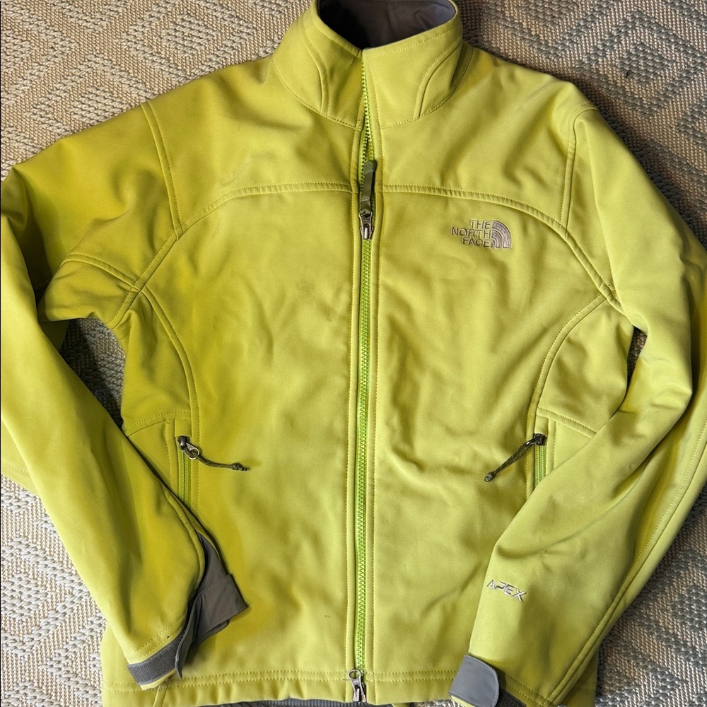 The North Face Vibrant APEX Lime Yellow Jacket